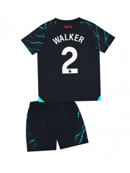 Manchester City Kyle Walker #2 Replika Tredje Kläder Barn 2023-24 Kortärmad (+ byxor)